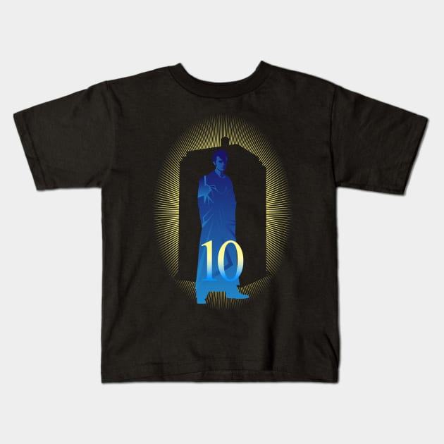 THE FABULOUS 10TH DOCTOR Kids T-Shirt by KARMADESIGNER T-SHIRT SHOP